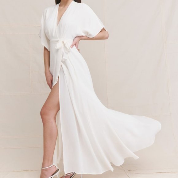 Reformation Winslow Dress In Ivory *New*